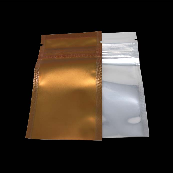 O.D. Vista Clear/Gold Tamper Evident ZipSeal Pouch